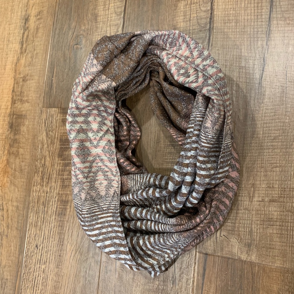 Anthropologie Pink Shimmer Scarf